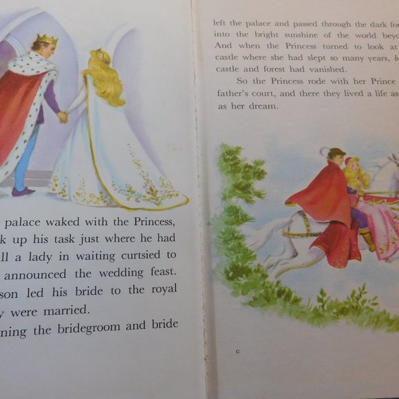 Sleeping Beauty Book 1959 Vintage Rand McNally Giant Book - Picture 6 of 10